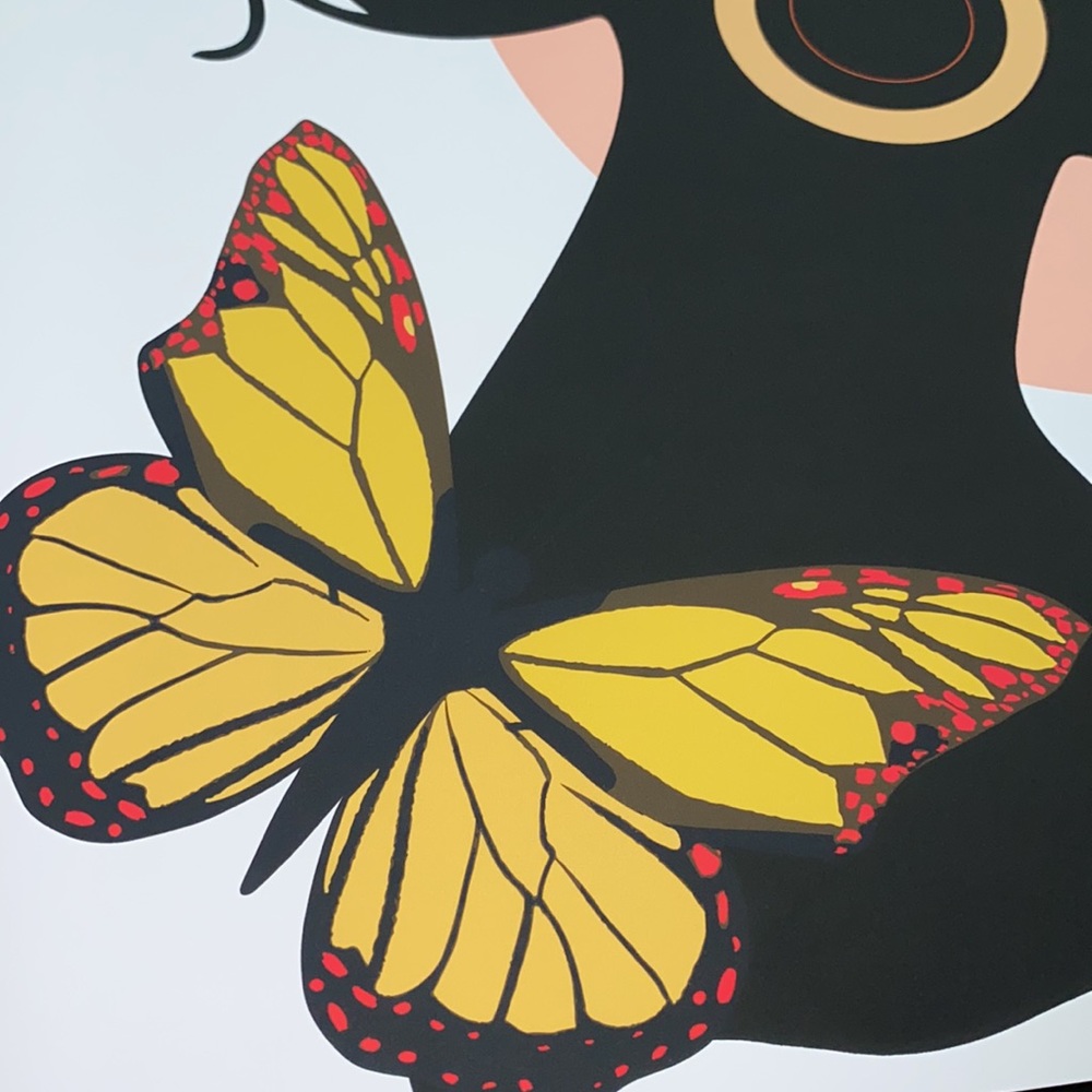 Modern Wall Art Print Tropical Girl Unframed - Picture 16 of 17